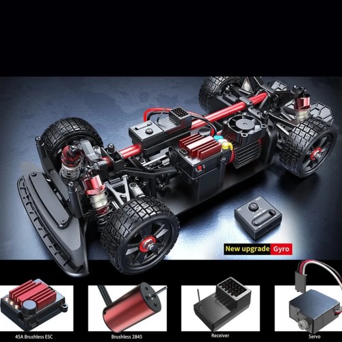 MJX Hyper Go 14301 Brushless RC Car, 1/14 2.4G 4WD Off-Road Racing Drift Remote Control Car, 55KM/H high Speed Electric Hobby Toy Truck