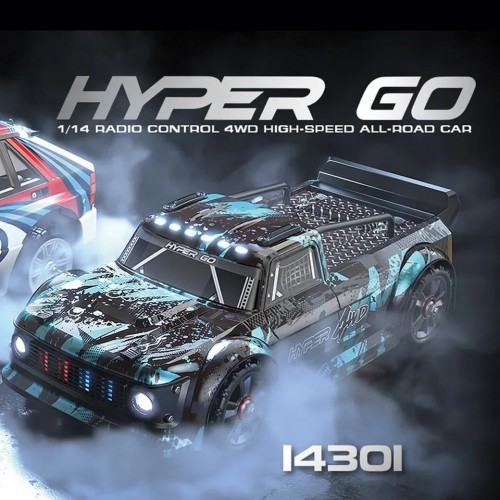 MJX Hyper Go 14301 Brushless RC Car, 1/14 2.4G 4WD Off-Road Racing Drift Remote Control Car, 55KM/H high Speed Electric Hobby Toy Truck