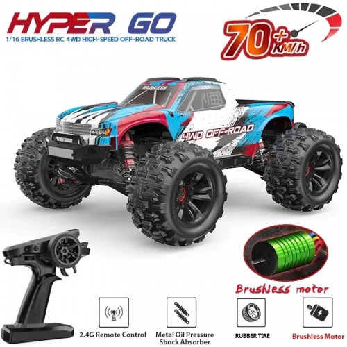 MJX HYPER GO 1/16 4WD OFF-ROAD BRUSHLESS 2S RC MONSTER TRUCK 16208