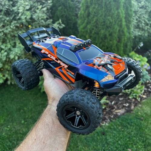 HS14321 1:14 4WD RC Truggy Car With Led Lights 2.4g Radio Remote Control Car Drift Off-Road Drift monster truck 40 Km/Hr