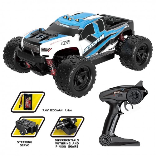 HS18301 1:18 4WD RC Car With Led Lights 2.4g Radio Remote Control Car Drift Off-Road Drift monster truck 36 Km/Hr