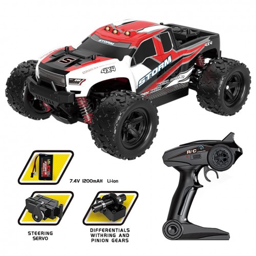 HS18301 1:18 4WD RC Car With Led Lights 2.4g Radio Remote Control Car Drift Off-Road Drift monster truck 36 Km/Hr