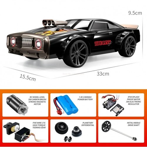 SUCHIYU SCY16303 1:16 4WD RC Car With Led Lights 2.4g Radio Remote Control Car Drift Off-Road Retro Car 40 Km/Hr