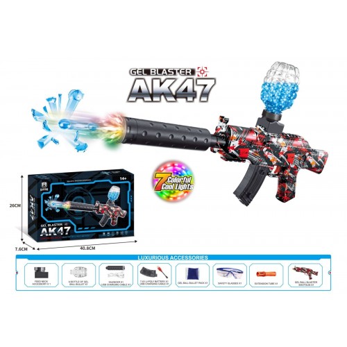 Gel Blaster Gun Automatic Gun For Kids-Adults Electric Operated Gun High Speed Upto 40ft With 7.4V Battery 