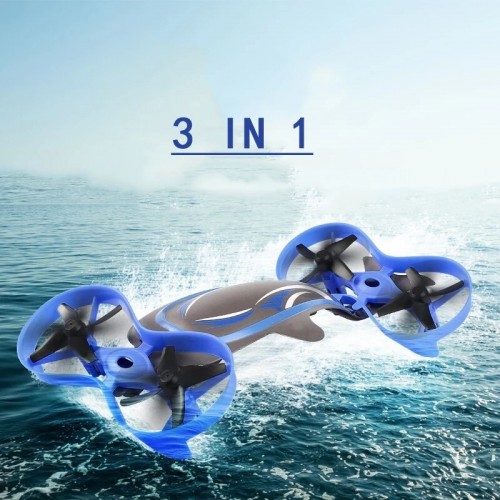 LH-X70 Whale All Terrain Drone 3 in 1 Sea Land Air Mode With 1 Key Return And 360 Flip 