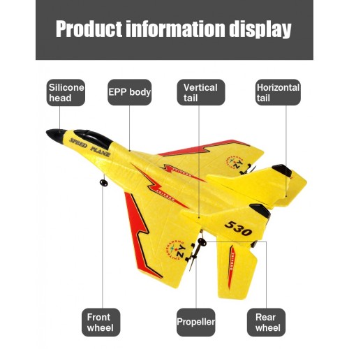 MIG-530 RC Plane 2.4G Remote Control EPP Fixed Wing Airplane RC Glider Aircraft  Fighter Plane Children Toys Gifts