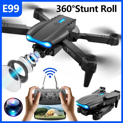 E99 2024 NEW Drone 720P HD Wide Angle Camera WiFi fpv Drone Dual Camera Height Keep Drones Camera 