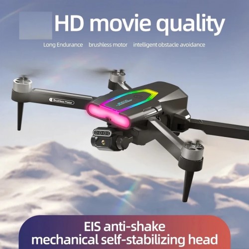 F199 HD Drone BLACK| WiFi HD 720P + 480 P FPV Dual Camera | Bag Version | Position Locking Drone | Brushless Motor