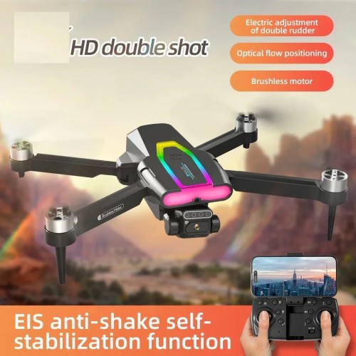 F199 HD Drone BLACK| WiFi HD 720P + 480 P FPV Dual Camera | Bag Version | Position Locking Drone | Brushless Motor