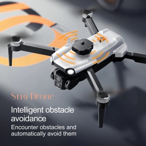 F9 Brushless Drone Five Sided Obstacle Avoidance with Dual Battery 4K-1080P HD Dual Camera WIFI FPV Gesture Selfie Flips Mode App One Key Headless Mode functionality Multicolor