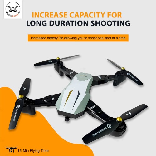 GARUDA 1080 WHITE| WiFi HD 1080P + 720 P FPV Dual Camera | BOX VERSION | Position Locking Drone