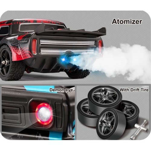 HS16351 1:16 4WD RC Car With Led Lights 2.4g Radio Remote Control Car Drift Off-Road Driftmonster truck 36 Km/Hr