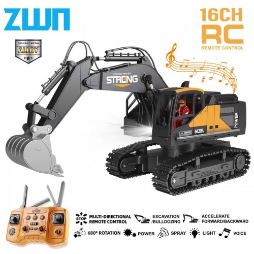 Metal Jcb Excavators With 12 Channel Function 2,4Ghz Frequency And Pure Metal