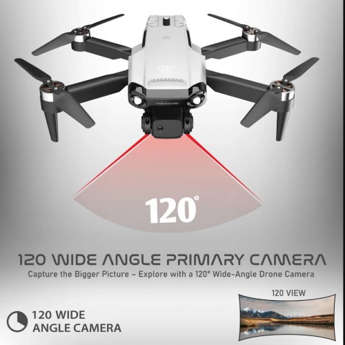 NABHYAN PRO Drone 1080 WHITE | BRUSHLESS Motor | WiFi HD 1080P + 720 P FPV Dual Camera Drone