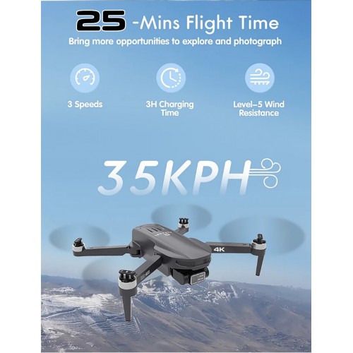 Skyline Mini GPS Drone with 4K Camera RC Quadcopter 90° Adjustable Lens 5G WiFi Transmission