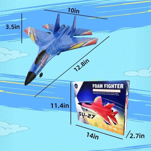 SU-27 RC Plane 2.4G Remote Control EPP Fixed Wing Airplane RC Glider Aircraft  Fighter Plane Children Toys Gifts