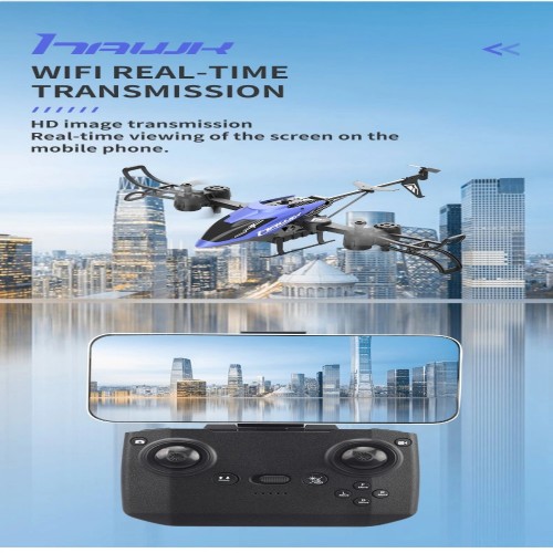 Intelligent Height Setting Foldable WIFI FPV RC Helicopter 2.4G 2 Axis Arm Fighter Shape Remote Control Helicopter 