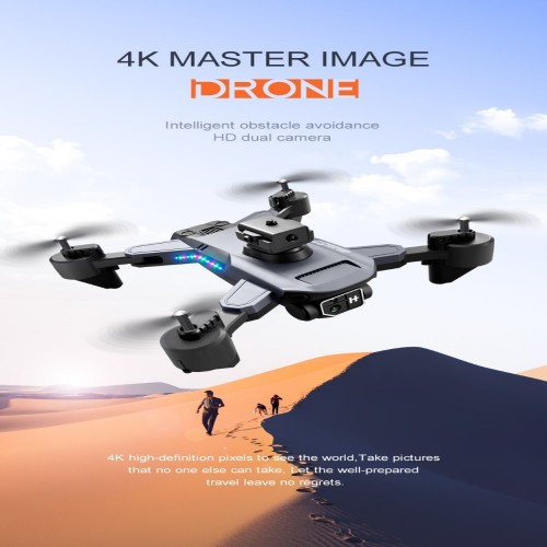 Mini Drone K7 4K HD Dual Camera Obstacle Avoidance Wifi FPV 2.4G With Airplane Folding Quadcopter RC Helicopter Kids Toys