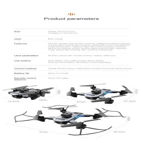 Mini Drone K7 4K HD Dual Camera Obstacle Avoidance Wifi FPV 2.4G With Airplane Folding Quadcopter RC Helicopter Kids Toys